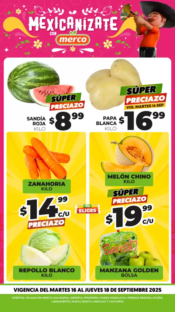 Catálogo Merco | Frutas y verduras 16 de Septiembre | 2025-09-16T00:00:00.000Z - 2025-09-18T00:00:00.000Z