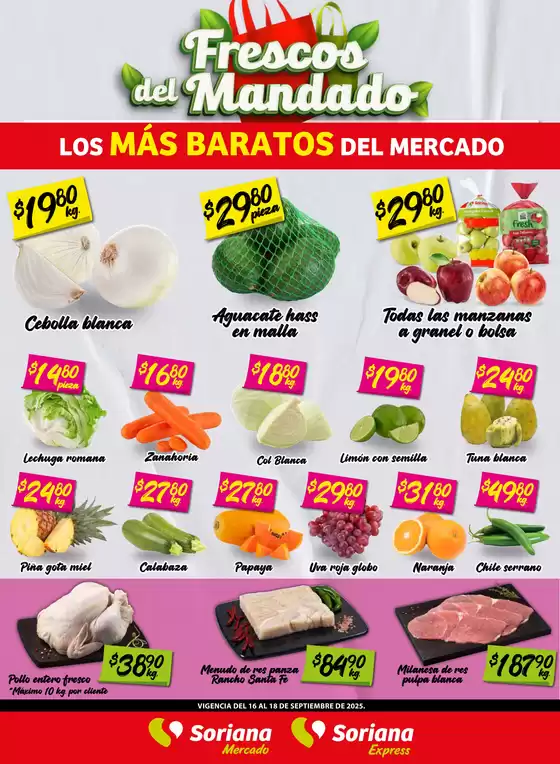 Catálogo Soriana Express en La Paz | Catálogo Soriana Express | 2025-09-17T00:00:00.000Z - 2025-09-18T00:00:00.000Z