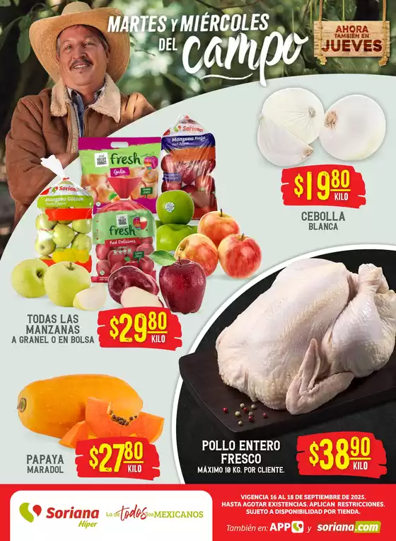 Catálogo Soriana Híper en Mérida | Martes y Miércoles del Campo Híper: Saltillo | 2025-09-17T00:00:00.000Z - 2025-09-18T00:00:00.000Z