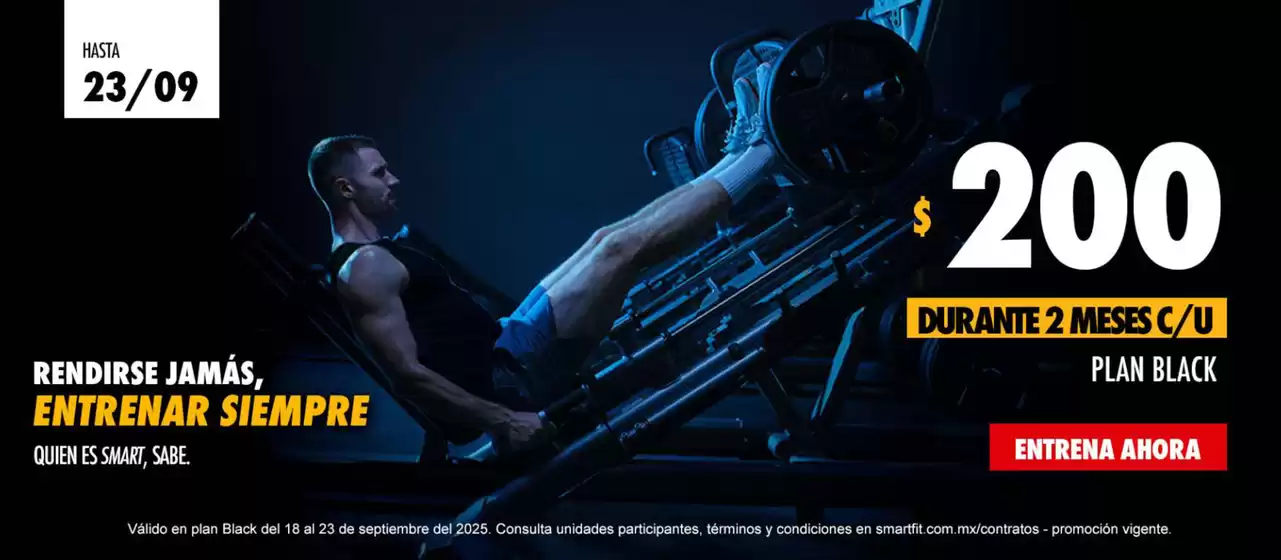 Catálogo Smart Fit en Coyoacán | Promo | 2025-09-19T00:00:00.000Z - 2025-09-23T00:00:00.000Z