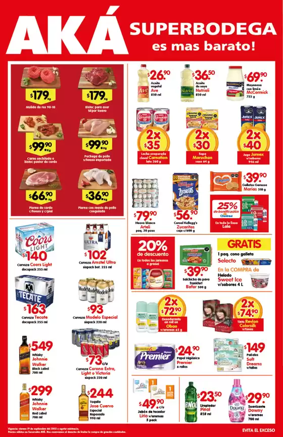 Catálogo AKÁ Superbodega en Ozumba de Alzate | Ofertas AKÁ Superbodega | 2025-09-19T00:00:00.000Z - 2025-09-19T00:00:00.000Z