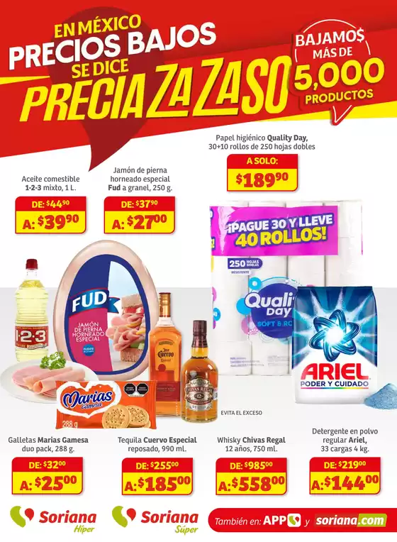 Catálogo Soriana Híper en Tepic | Preciazazaso Híper: Frontera Chia, Q. Roo | 2025-09-19T00:00:00.000Z - 2025-09-24T00:00:00.000Z