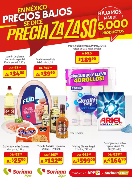Catálogo Soriana Súper en El Sauzal de Rodríguez | Gran variedad de ofertas | 2025-09-19T00:00:00.000Z - 2025-09-24T00:00:00.000Z
