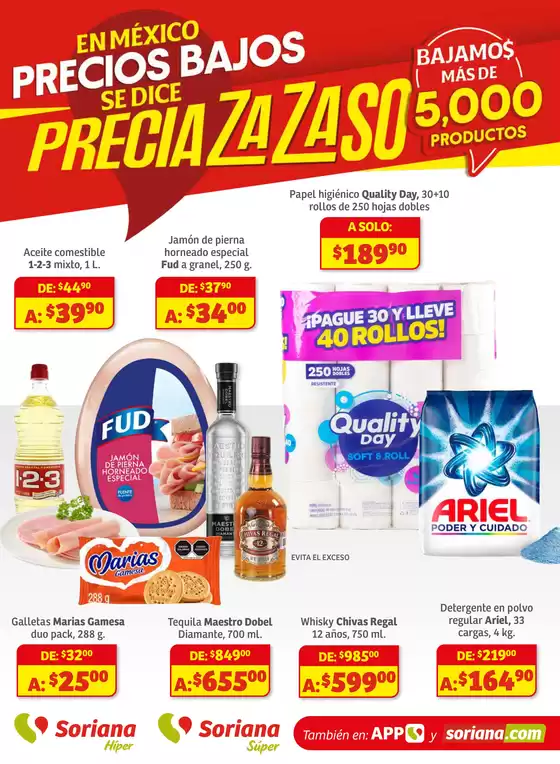 Catálogo Soriana Súper en El Sauzal de Rodríguez | Preciazazaso Súper: BCS, Jal, Nay, Sin, Son | 2025-09-19T00:00:00.000Z - 2025-09-24T00:00:00.000Z