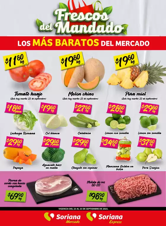 Catálogo Soriana Express en Cárdenas (SLP) | Gran variedad de ofertas | 2025-09-23T00:00:00.000Z - 2025-09-25T00:00:00.000Z