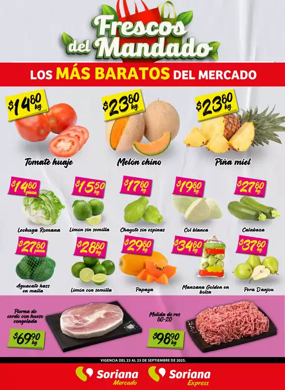 Catálogo Soriana Express en Sombrerete | Gangas exclusivas | 2025-09-25T00:00:00.000Z - 2025-09-25T00:00:00.000Z