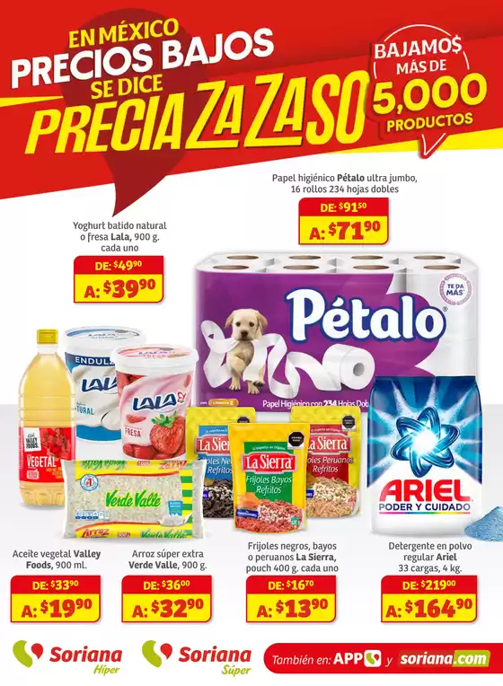 Catálogo Soriana Híper en Morelia | Preciazazaso Híper: Camp, Chia, Oax, Q. Roo, Tab, Yuc | 2025-09-25T00:00:00.000Z - 2025-10-15T00:00:00.000Z