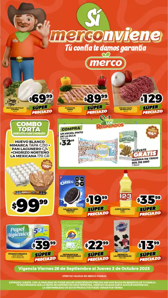 Catálogo Merco en Los Mochis | Folleto semanal del 26 Septiembre al 2 Octubre PARRAS | 2025-09-26T00:00:00.000Z - 2025-10-02T00:00:00.000Z