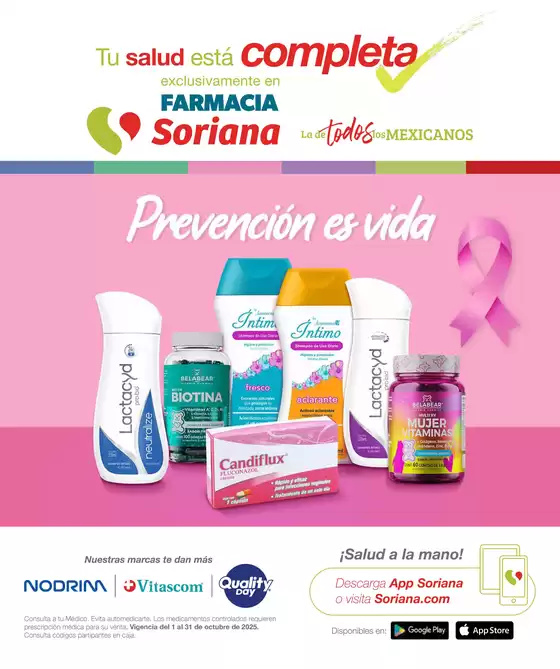 Catálogo Soriana Mercado en Tenabo | Folleto Farmacia Mercado Nacional | 2025-10-01T00:00:00.000Z - 2025-10-31T00:00:00.000Z