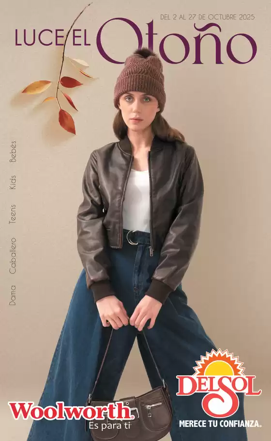 Catálogo Woolworth en Santiago Papasquiaro | Del Sol y Woolworth - Luce El Otoño | 2025-10-02T00:00:00.000Z - 2025-10-27T00:00:00.000Z