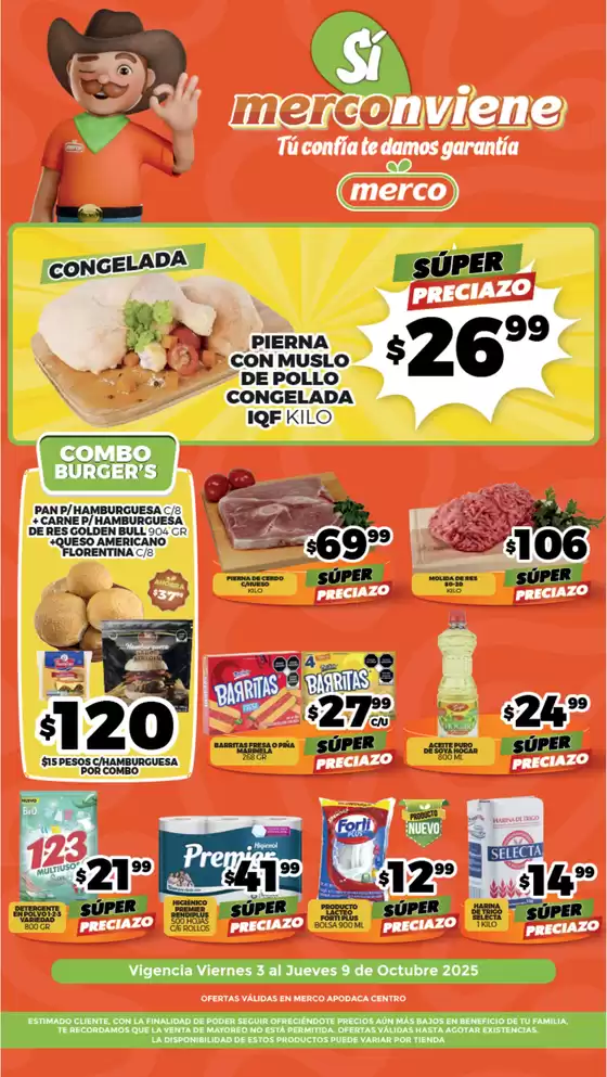 Catálogo Merco en Trinidad Zaachila | Folleto semanal del 3 al 9 Octubre Apodaca Centro | 2025-10-03T00:00:00.000Z - 2025-10-09T00:00:00.000Z