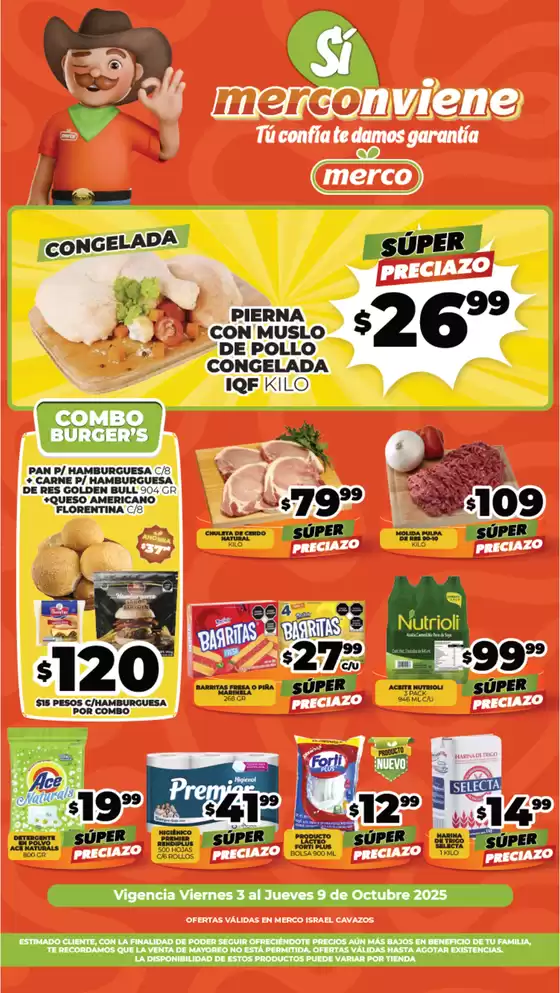 Catálogo Merco en Trinidad Zaachila | Folleto semanal del 3 al 9 Octubre Israel Cavazos | 2025-10-03T00:00:00.000Z - 2025-10-09T00:00:00.000Z