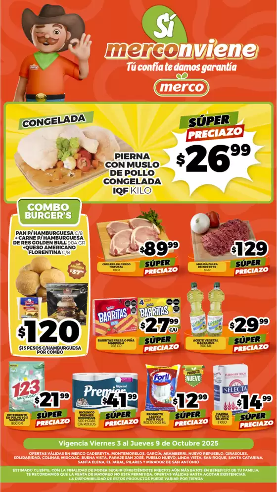Catálogo Merco en Trinidad Zaachila | Folleto semanal del 3 al 9 Octubre NL | 2025-10-03T00:00:00.000Z - 2025-10-09T00:00:00.000Z