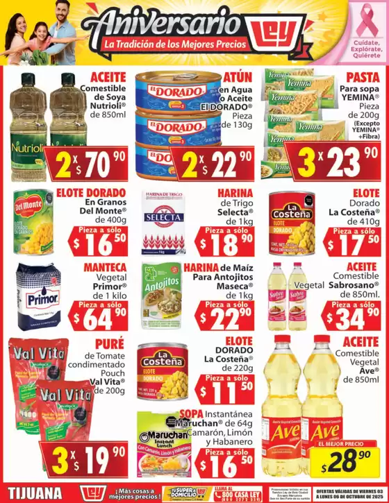 Catálogo Casa Ley en Santa María del Tule | Ofertas principales para ahorradores | 2025-10-03T00:00:00.000Z - 2025-10-06T00:00:00.000Z