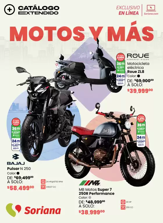Motos y más Exclusivo en línea