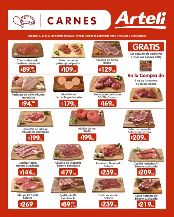 Catálogo Arteli en Jerez de García Salinas | Ahorra ahora con nuestras ofertas | 2025-10-08T00:00:00.000Z - 2025-10-23T00:00:00.000Z
