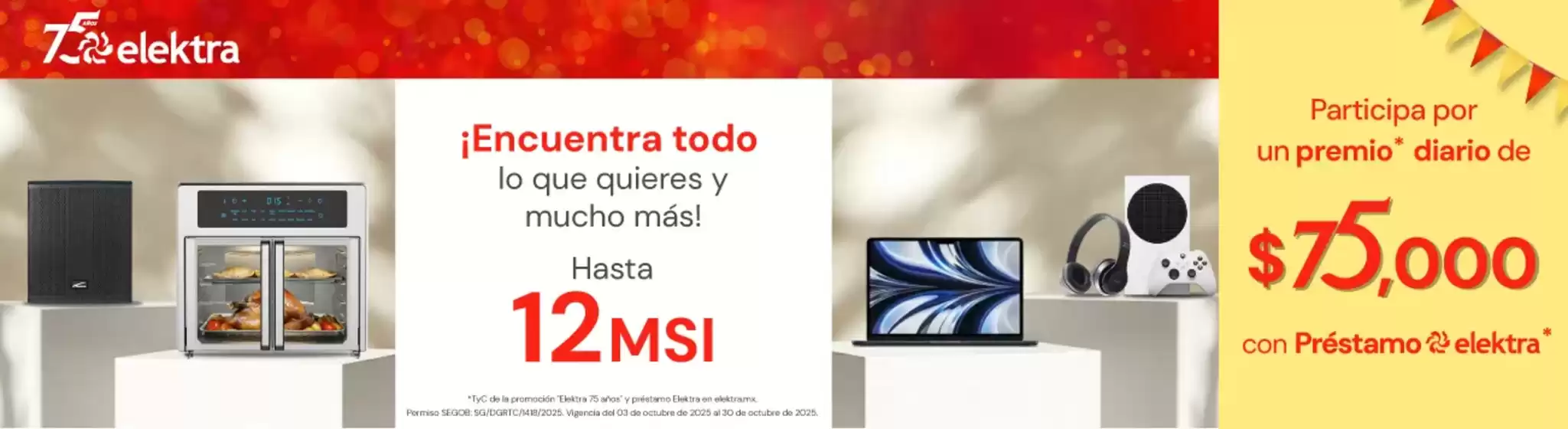 Catálogo Elektra en Jacona de Plancarte | Ahorra ahora con nuestras ofertas | 2025-10-09T00:00:00.000Z - 2025-10-30T00:00:00.000Z