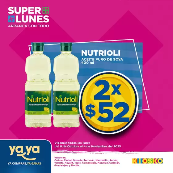 Catálogo Kiosko en Puerto Vallarta | Super Lunes | 2025-10-09T00:00:00.000Z - 2025-11-04T00:00:00.000Z