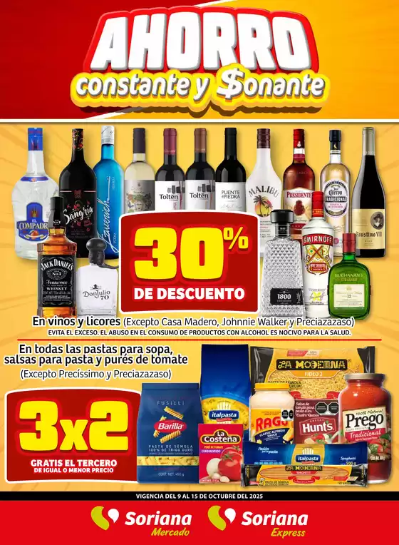 Catálogo Soriana Mercado en La Laja (Guanajuato) | Grandes descuentos en productos seleccionados | 2025-10-09T00:00:00.000Z - 2025-10-15T00:00:00.000Z