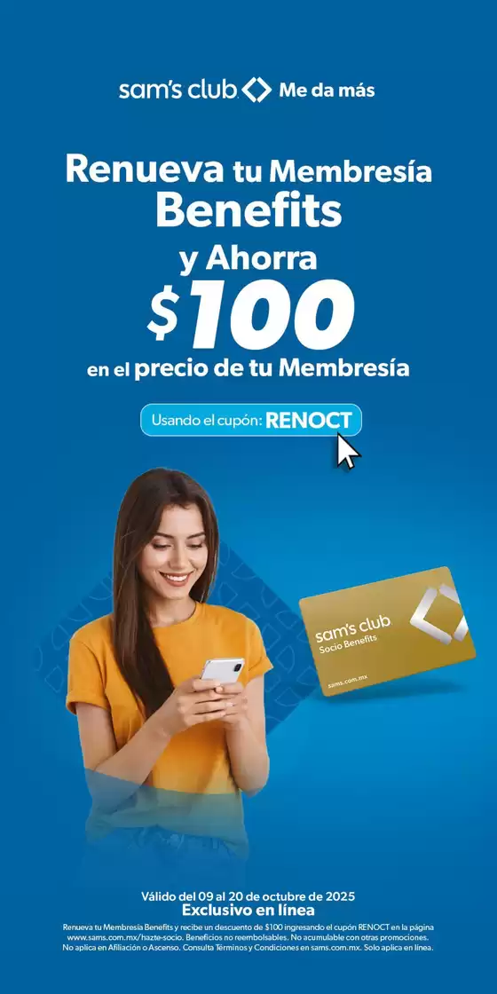 Catálogo Sam's Club en Playa Vicente | Excelente oferta para todos los clientes | 2025-10-10T00:00:00.000Z - 2025-10-20T00:00:00.000Z