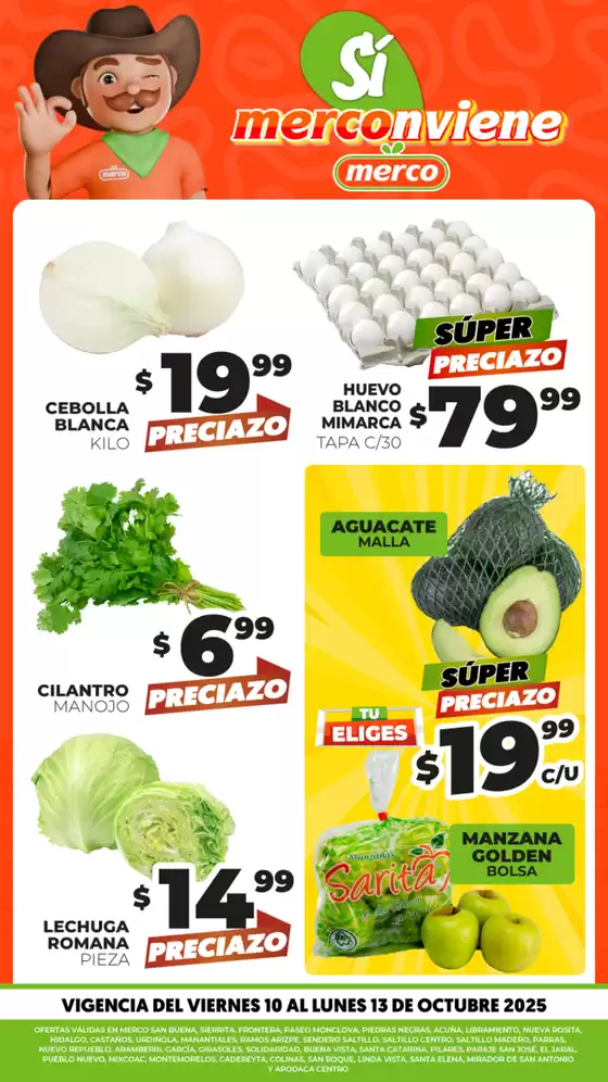Catálogo Merco en Castaños | Frutas y verduras 10 al 13 de Octubre | 2025-10-10T00:00:00.000Z - 2025-10-13T00:00:00.000Z