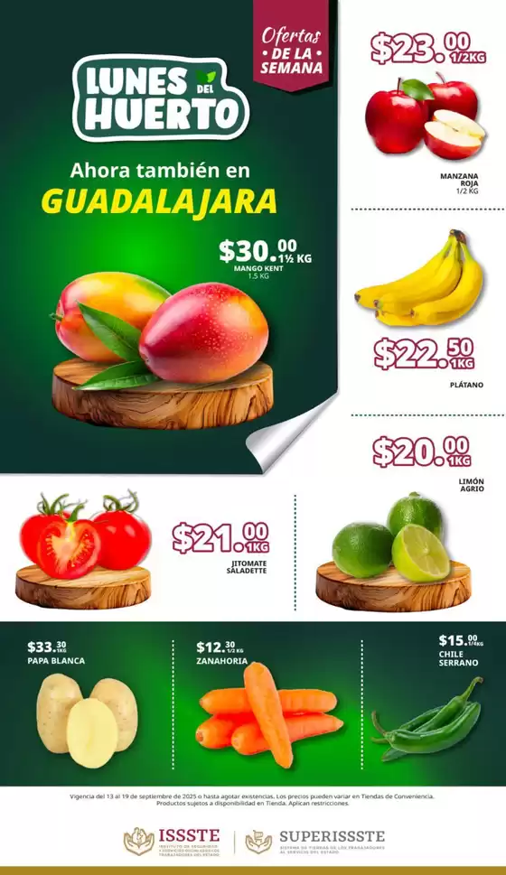 Catálogo SuperISSSTE en Zapopan | Ofertas exclusivas para nuestros clientes | 2025-10-13T00:00:00.000Z - 2025-10-19T00:00:00.000Z