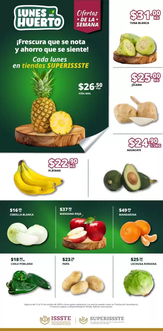 Catálogo SuperISSSTE en Zapopan | Ofertas especiales para ti | 2025-10-13T00:00:00.000Z - 2025-10-19T00:00:00.000Z