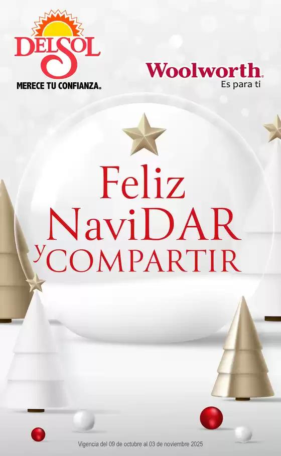 Catálogo Woolworth | Feliz NaviDAR y Compartir en Tiendas Del Sol y Woolworth | 2025-10-09T00:00:00.000Z - 2025-11-03T00:00:00.000Z