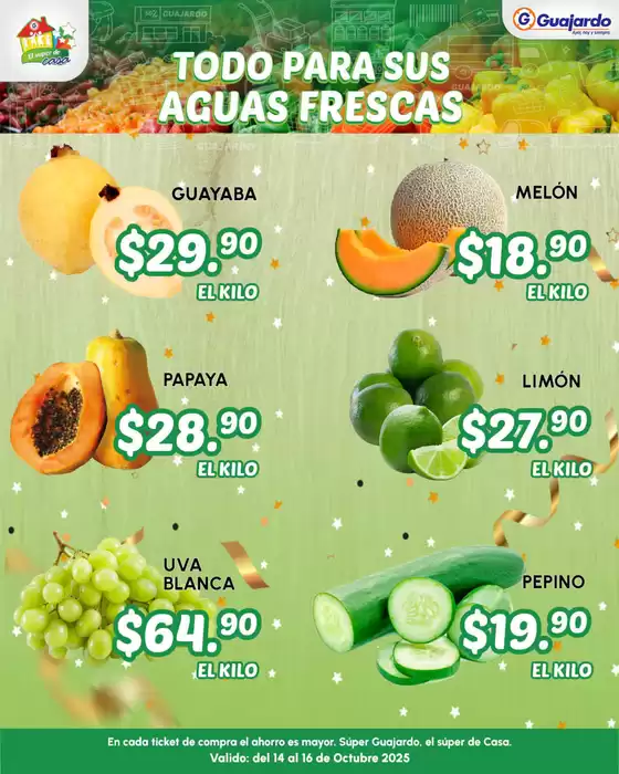 Catálogo Guajardo en San Jerónimo Chicahualco | Ofertas Guajardo | 2025-10-14T00:00:00.000Z - 2025-10-16T00:00:00.000Z