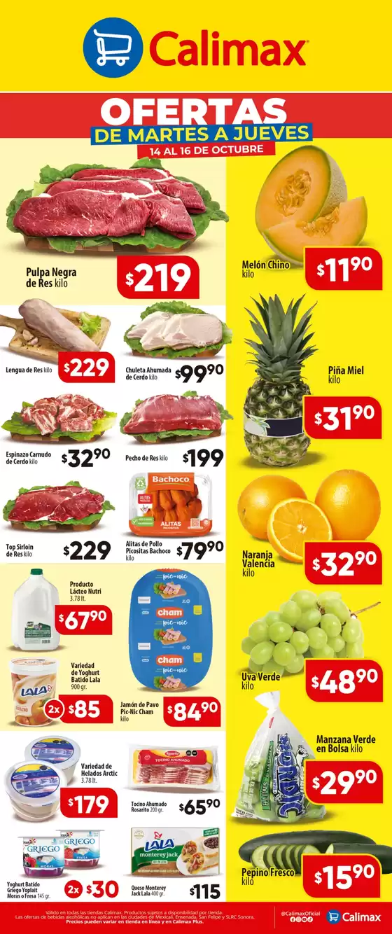Calimax Ofertas Martes-Jueves