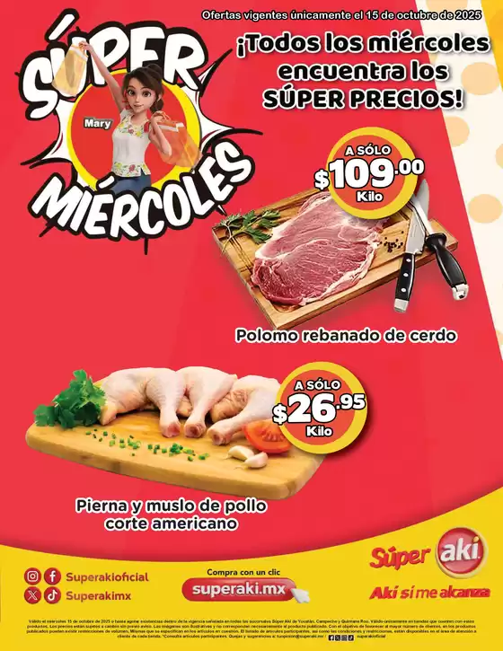 Catálogo Súper Aki en Tonalá (Jalisco) | Super miercoles | 2025-10-15T00:00:00.000Z - 2025-10-15T00:00:00.000Z