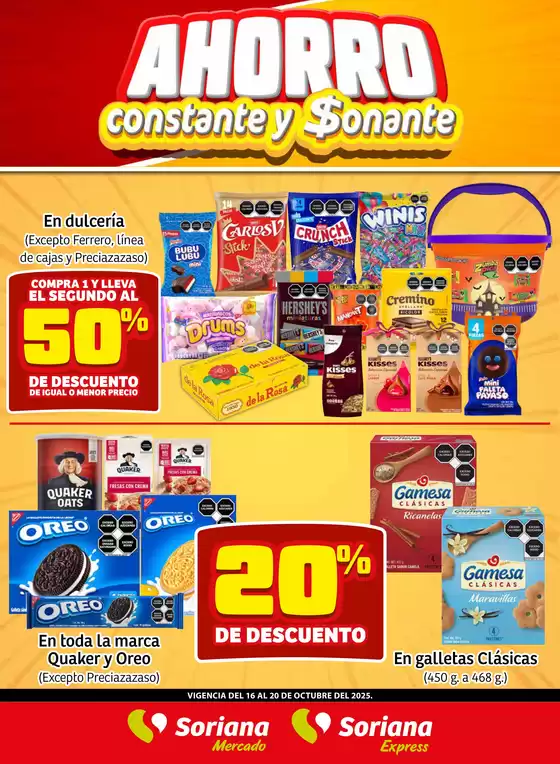Catálogo Soriana Express en San José Villa de Allende | Fin de Semana Mercado: Saltillo | 2025-10-16T00:00:00.000Z - 2025-10-20T00:00:00.000Z