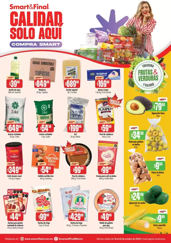 Catálogo Smart & Final en San Luis Río Colorado | Promociones actuales | 2025-10-17T00:00:00.000Z - 2025-10-22T00:00:00.000Z