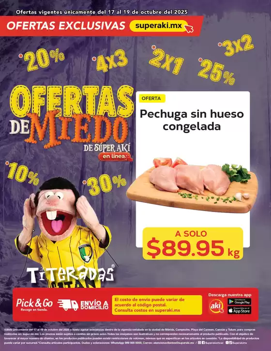 Catálogo Aki Gran Mayoreo en Ocotlán (Jalisco) | Ofertas de Miedo | 2025-10-17T00:00:00.000Z - 2025-10-19T00:00:00.000Z