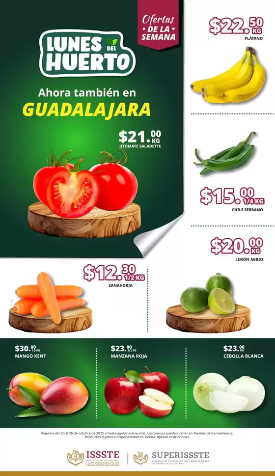 Catálogo SuperISSSTE en Naucalpan (México) | Ofertas principales para todos los cazadores de gangas | 2025-10-20T00:00:00.000Z - 2025-10-26T00:00:00.000Z