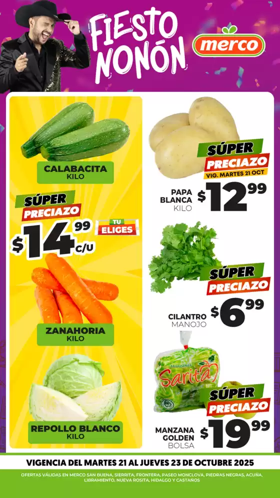 Catálogo Merco en Yahualica de González Gallo | Frutas y verduras 21 de Octubre | 2025-10-21T00:00:00.000Z - 2025-10-23T00:00:00.000Z