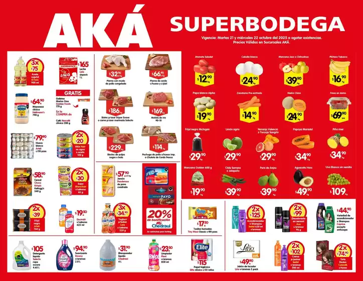 Catálogo AKÁ Superbodega en Yahualica de González Gallo | Ofertas AKÁ Superbodega | 2025-10-21T00:00:00.000Z - 2025-10-22T00:00:00.000Z