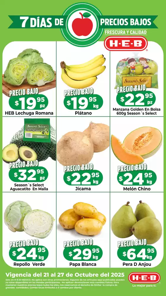 Catálogo HEB | Ofertas principales y descuentos | 2025-10-21T00:00:00.000Z - 2025-10-27T00:00:00.000Z