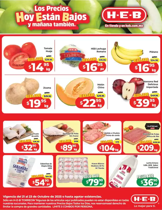 Catálogo HEB en Tecomán | Nuestras mejores ofertas para ti | 2025-10-21T00:00:00.000Z - 2025-10-23T00:00:00.000Z