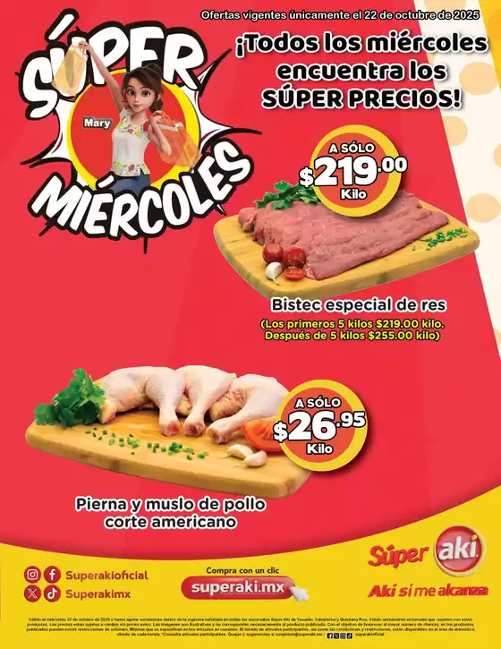 Catálogo Aki Gran Mayoreo en Iztapalapa | Super miercoles | 2025-10-22T00:00:00.000Z - 2025-10-22T00:00:00.000Z