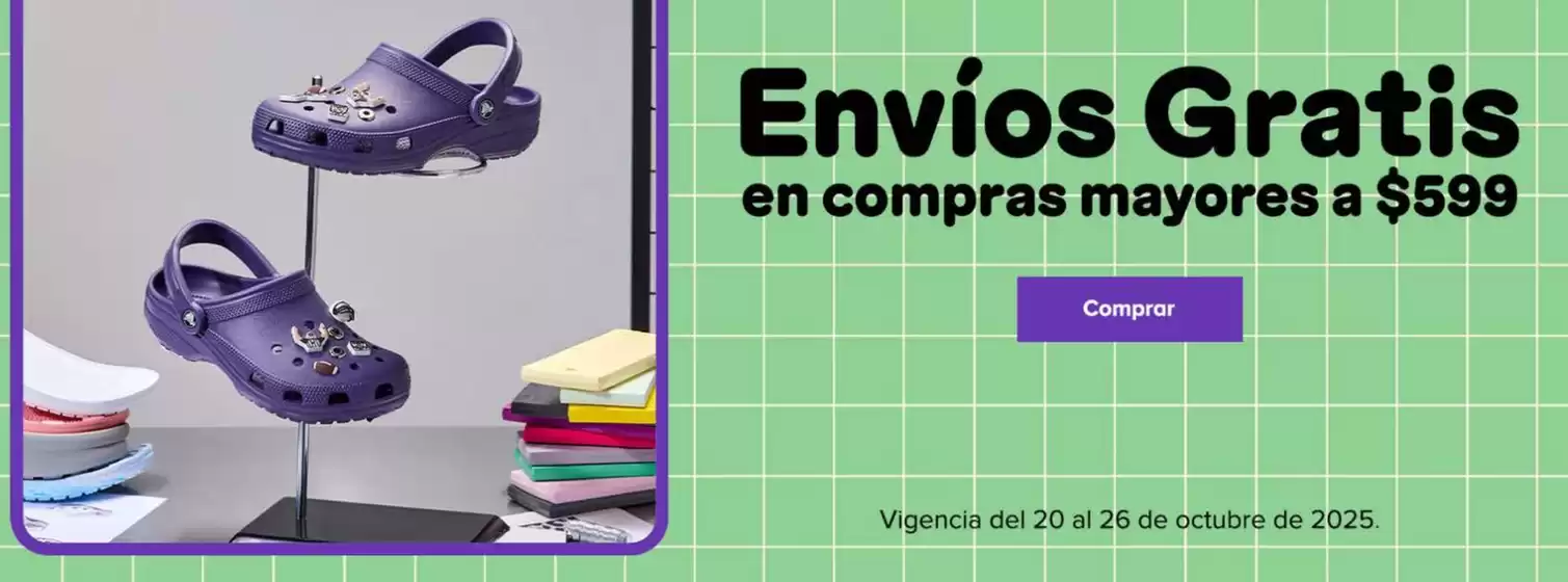 Catálogo Crocs en Cancún | Promo | 2025-10-23T00:00:00.000Z - 2025-10-26T00:00:00.000Z