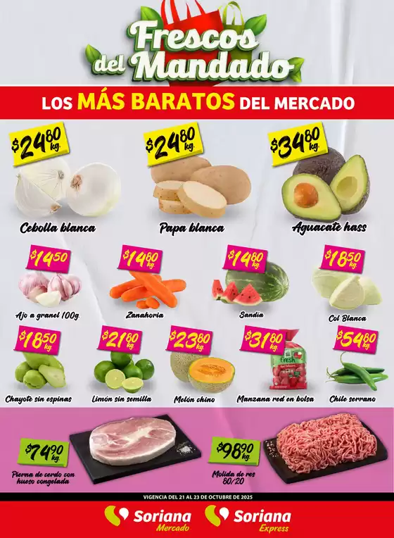Catálogo Soriana Express en Tlaquepaque | Gangas y ofertas actuales | 2025-10-23T00:00:00.000Z - 2025-10-23T00:00:00.000Z
