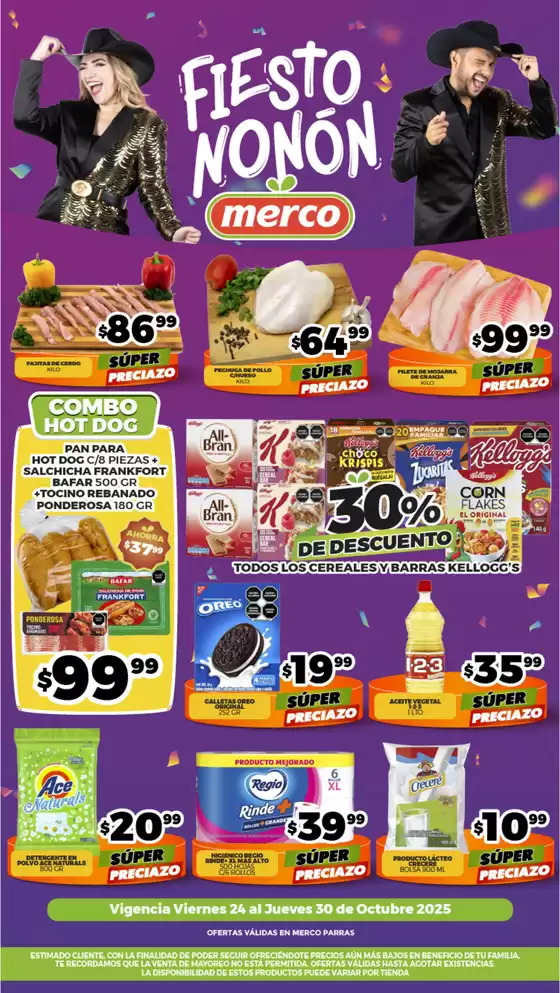 Catálogo Merco | Folleto semanal del 24 al 30 Octubre PARRAS | 2025-10-24T00:00:00.000Z - 2025-10-30T00:00:00.000Z