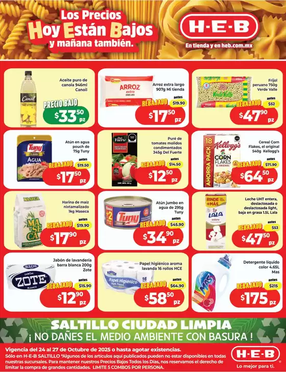 Catálogo HEB | Descuentos y promociones | 2025-10-24T00:00:00.000Z - 2025-10-27T00:00:00.000Z