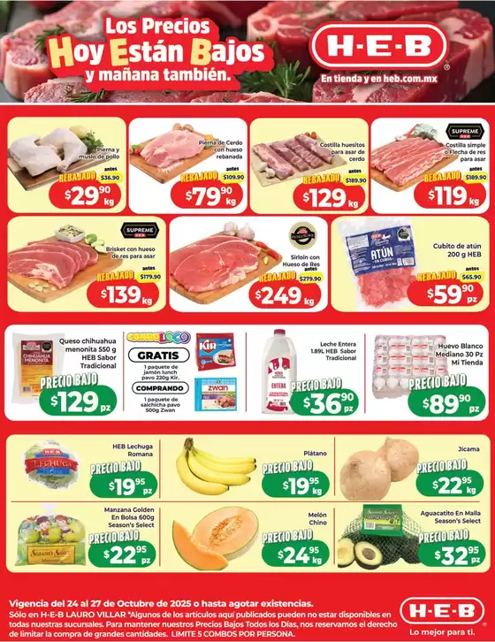 Catálogo HEB | Ofertas HEB | 2025-10-24T00:00:00.000Z - 2025-10-27T00:00:00.000Z