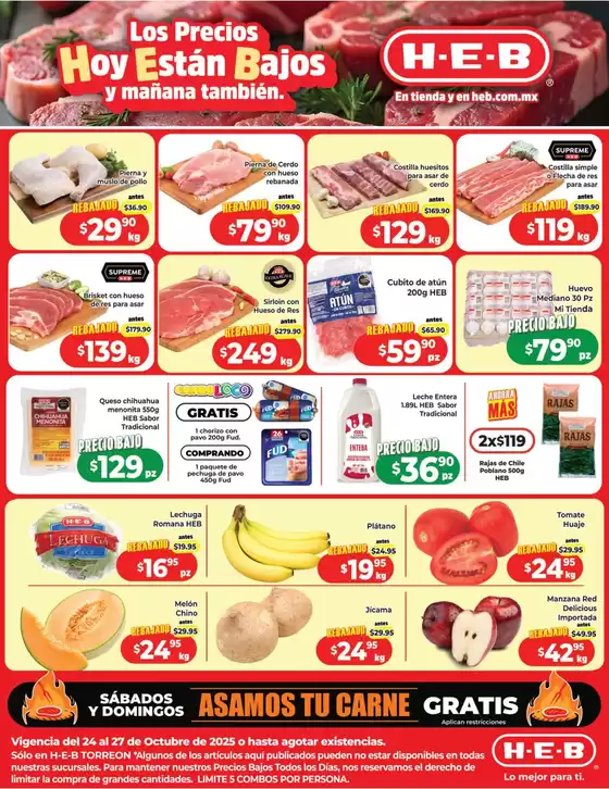 Catálogo HEB | Excelente oferta para todos los clientes | 2025-10-24T00:00:00.000Z - 2025-10-27T00:00:00.000Z