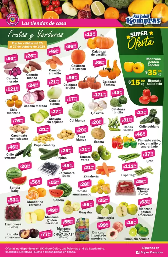 Catálogo Super kompras en Toluca de Lerdo | Ofertas principales y descuentos | 2025-10-25T00:00:00.000Z - 2025-10-27T00:00:00.000Z