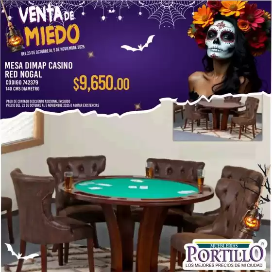 Catálogo Mueblerías Portillo en Venustiano Carranza | Ahorra ahora con nuestras ofertas | 2025-10-24T00:00:00.000Z - 2025-11-05T00:00:00.000Z