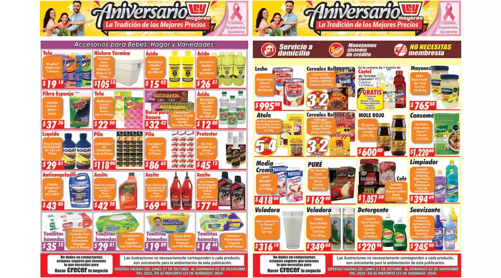Catálogo Casa Ley en Molino Abajo | Ofertas Mayoreo Casa Ley | 2025-10-27T00:00:00.000Z - 2025-11-02T00:00:00.000Z