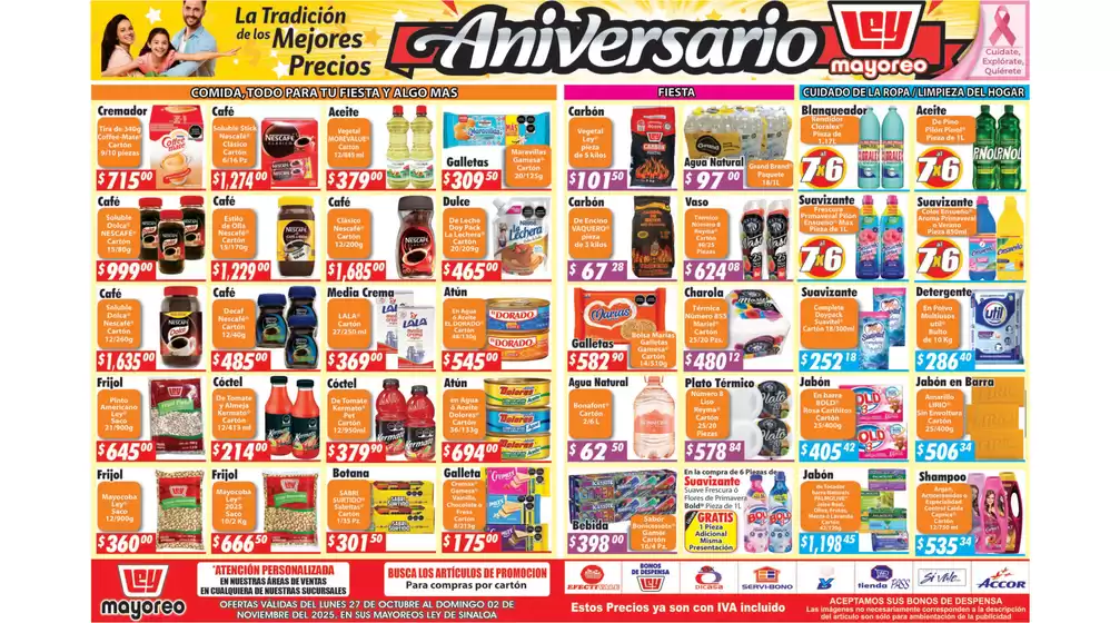 Grandes descuentos en productos seleccionados